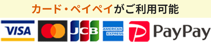 カード・ペイペイご利用可能