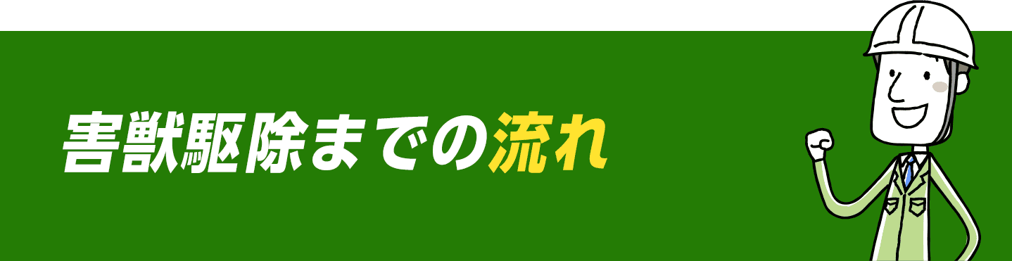 ネズミ駆除までの流れ